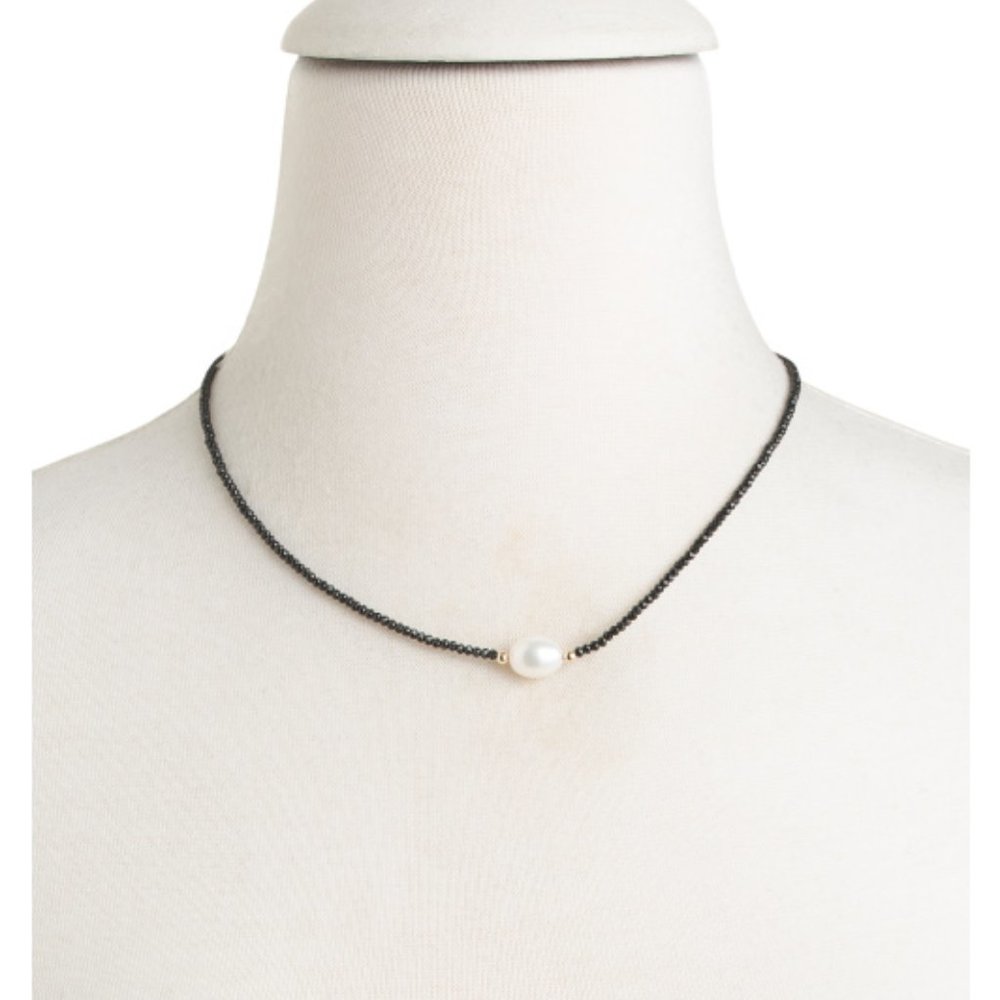 Pearl and Crystal Beaded Necklace